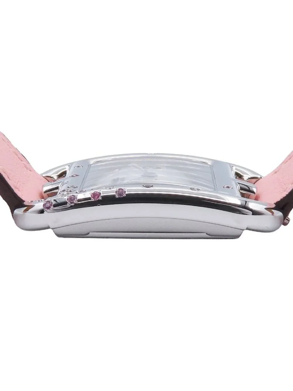 Hermes Cape Cod PM Mop Rose Sakura Stainless Steel Leather Diamond Pink